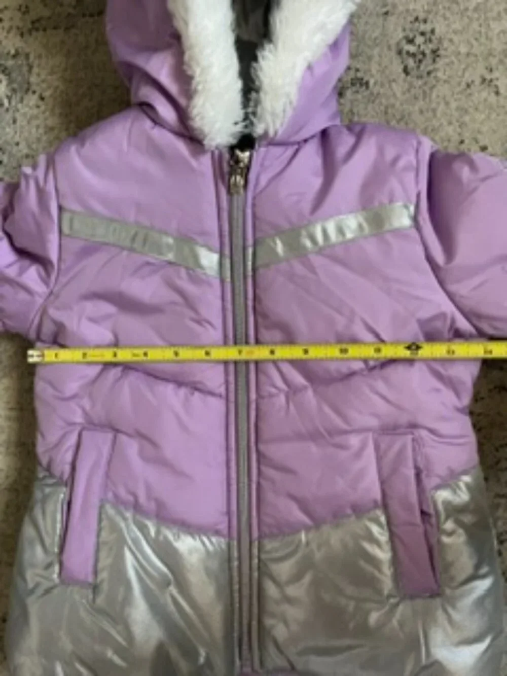 🧡3/$15 London Fog Snow Puffer Jacket Girls M (5-6)